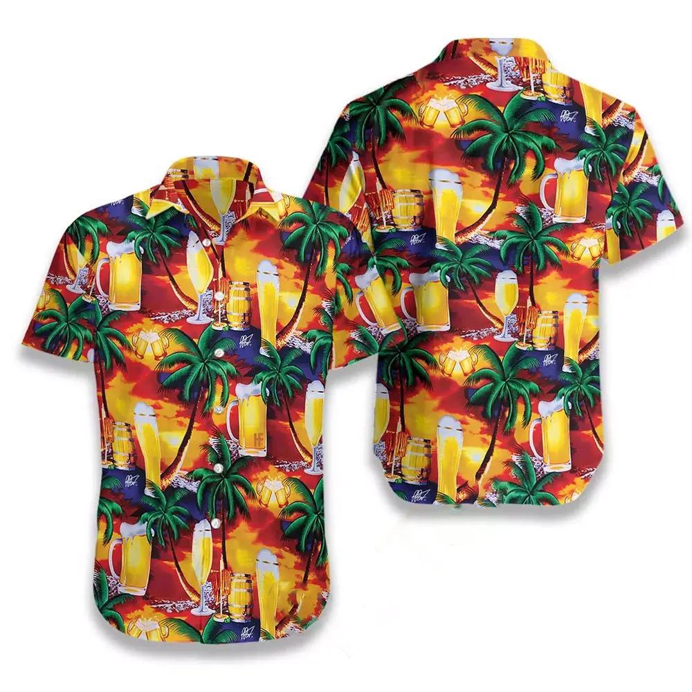 Beer In Paradise Hawaiian shirts