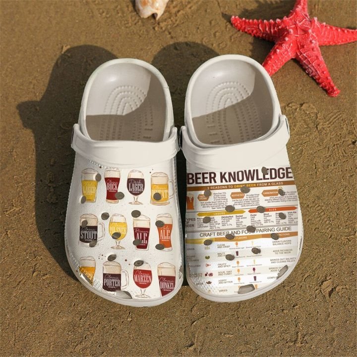 Beer Knowledge Crocs Clog Shoes