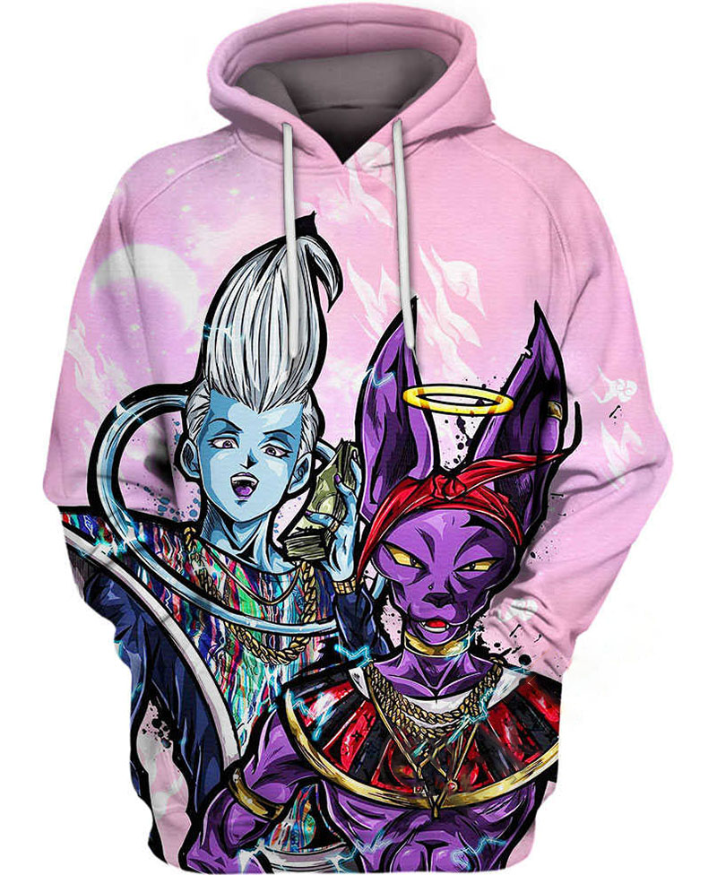 Beerus And Whis Hoodie 3D