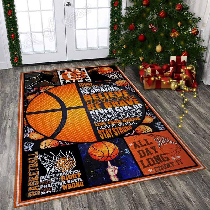 Believe Basketball Rectangle Limited Edition Rug 2 Believe Basketball Rectangle Limited Edition Rug