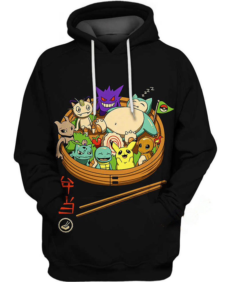 Bento Pokemon Hoodie 3D 12 Bento Pokemon Hoodie 3D