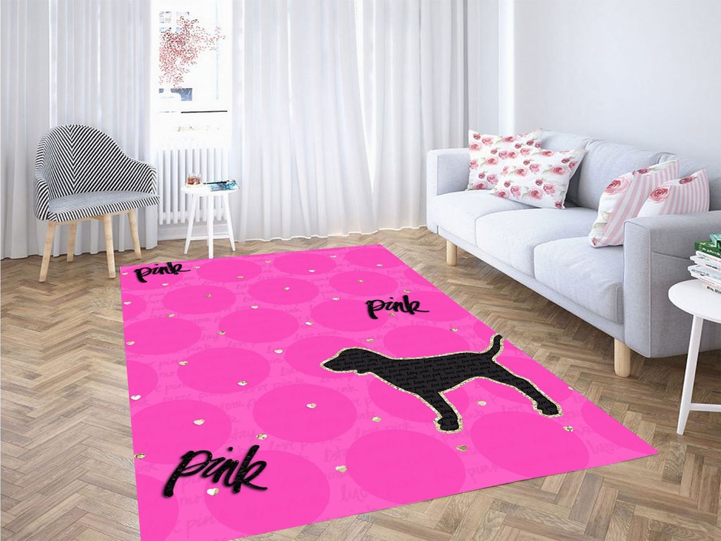 Between Dogs And Love Pink Living Room Modern Carpet Rug 3 Between Dogs And Love Pink Living Room Modern Carpet Rug