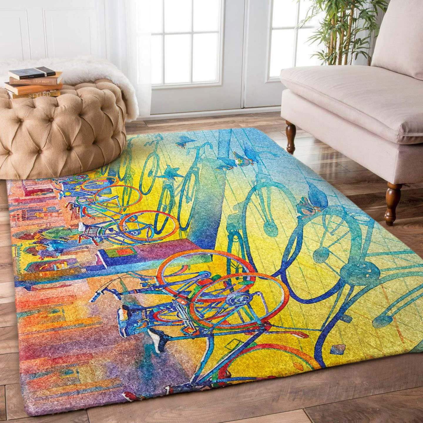 Bicycles Parking Under The Sunlight Limited Edition Rug