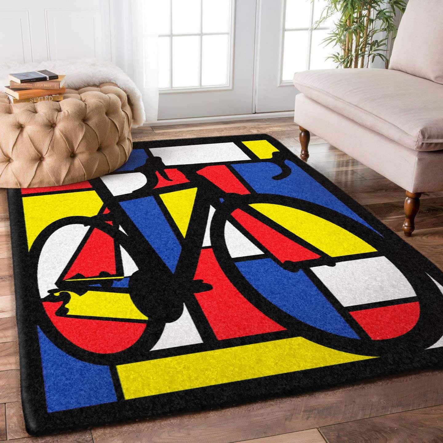 Mondrian Road Bike Limited Edition Rug 3 Mondrian Road Bike Limited Edition Rug