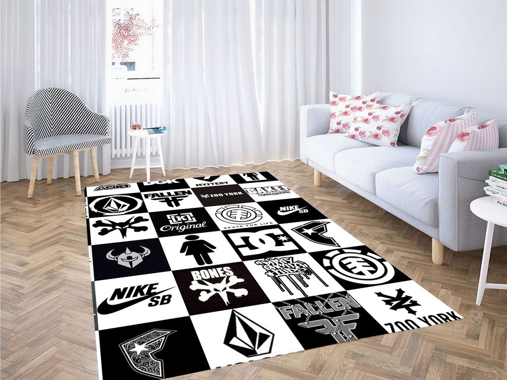 Big Brand Skateboard Wear Living Room Modern Carpet Rug 6 Big Brand Skateboard Wear Living Room Modern Carpet Rug