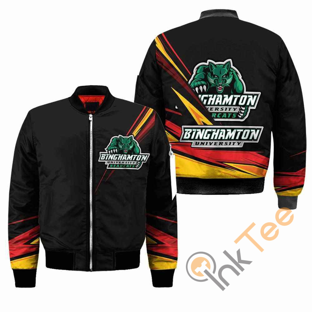 Binghamton Bearcats NCAA Black Apparel Best Christmas Gift For Fans Bomber Jacket 11 Binghamton Bearcats NCAA Black Apparel Best Christmas Gift For Fans Bomber Jacket