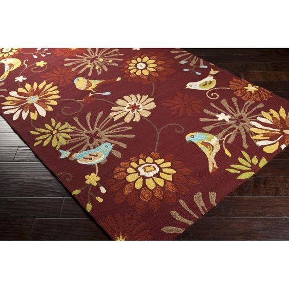 Vintage Bird And Flowers Limited Edition Rug
