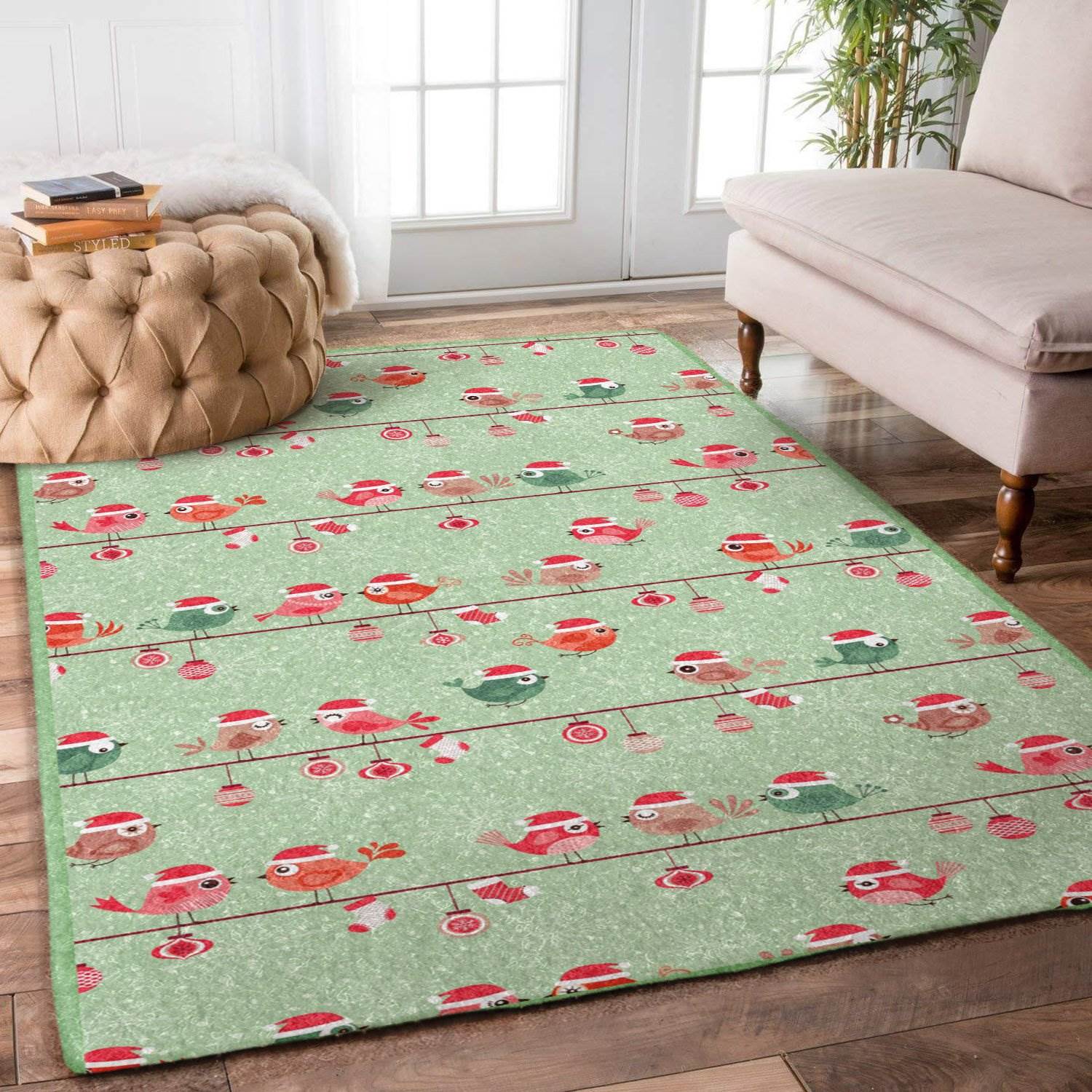 Birds Christmas Limited Edition Rug 3 Birds Christmas Limited Edition Rug