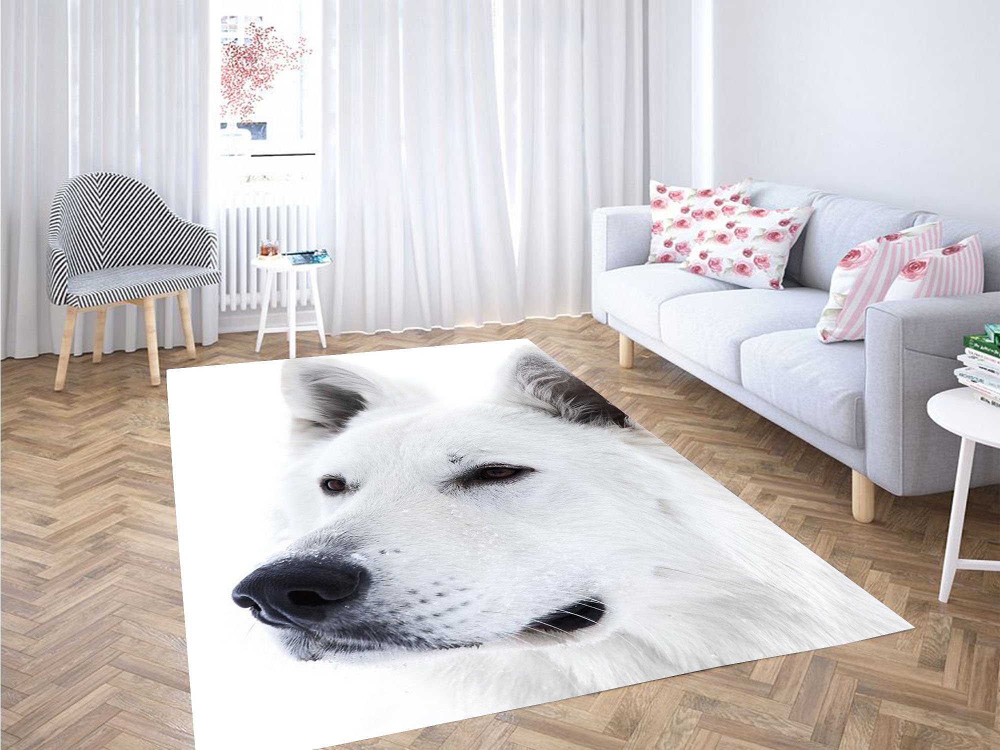 Black And White Dog Carpet Rug 1 Black And White Dog Carpet Rug