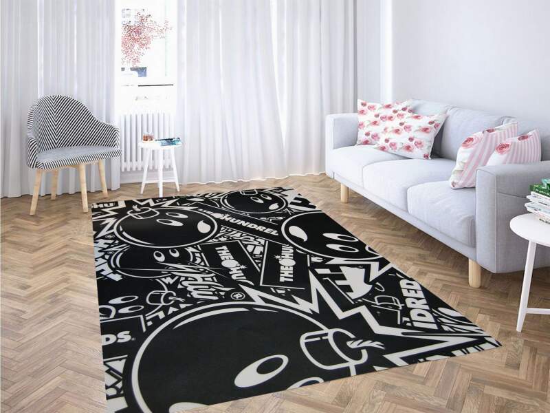Black And White The Hundreds Carpet Rug