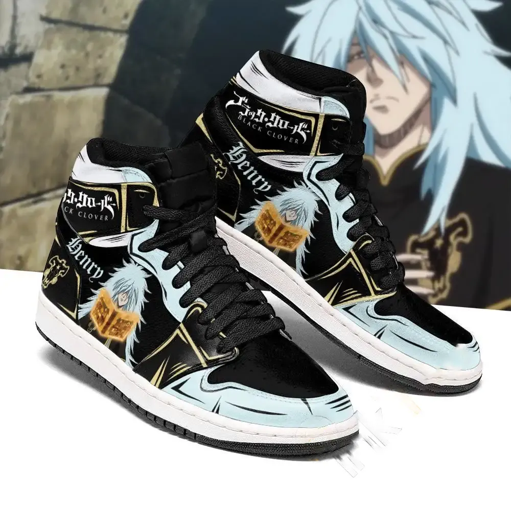 Black Bull Henry Black Clover Anime Shoes Amazon Air Jordan Shoes