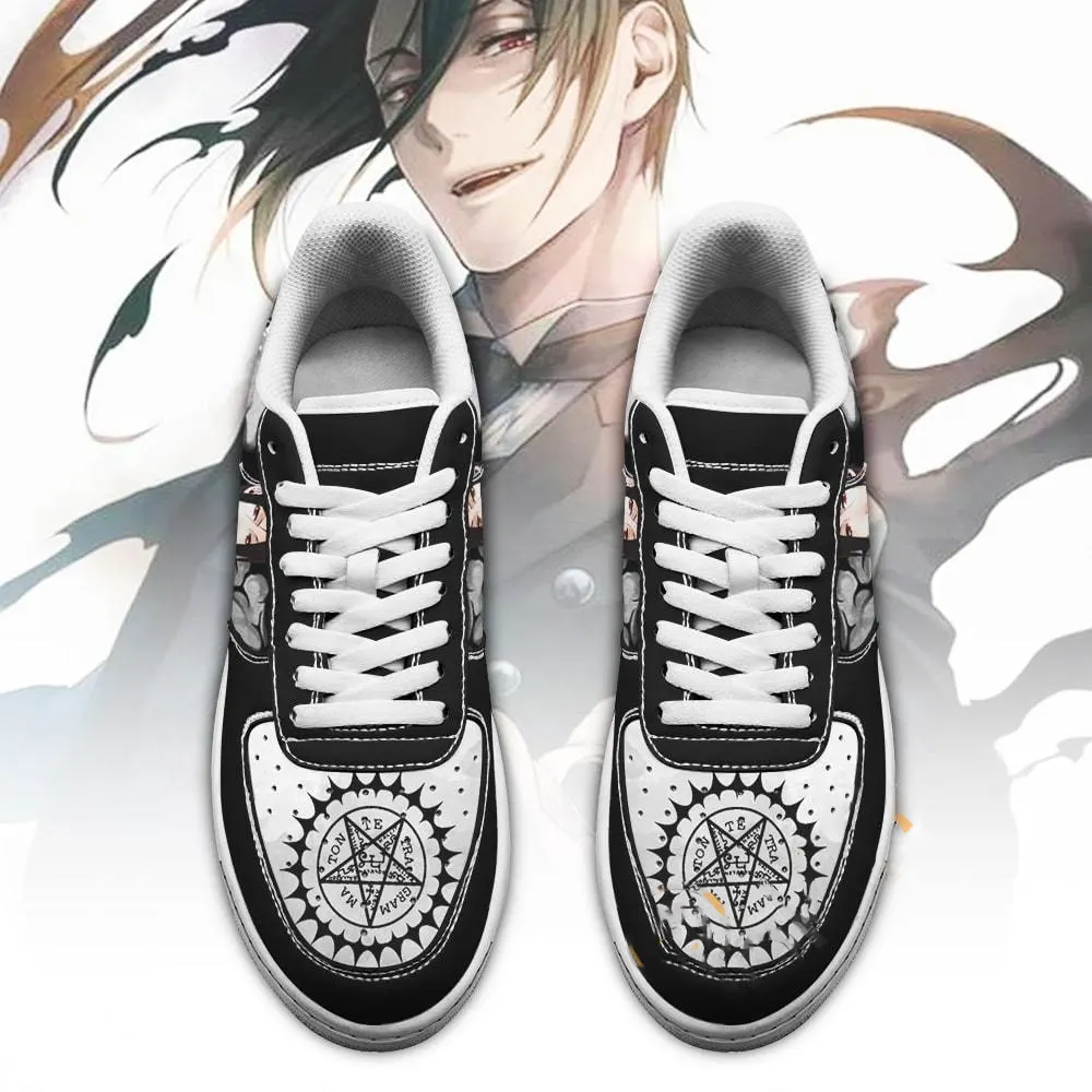 Black Butler Sebastian Michaelis Anime Amazon Nike Air Force Shoes