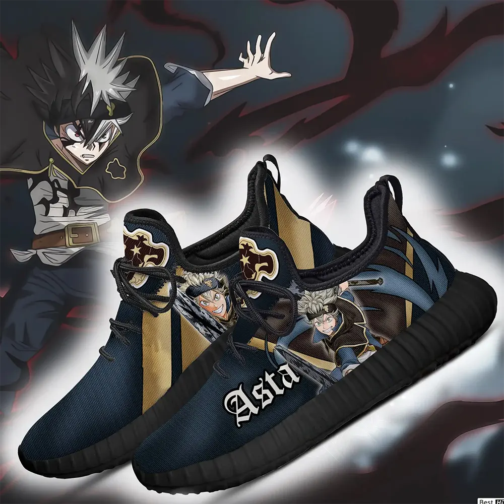 Black Clover Asta Black Bull Knight Anime Amazon Reze Shoes