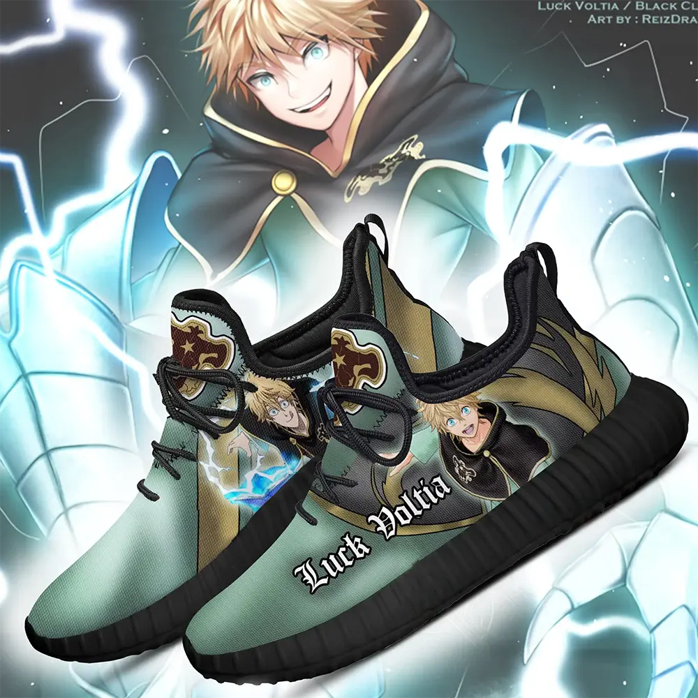 Black Clover Luck Voltia Black Bull Knight Anime Amazon Reze Shoes