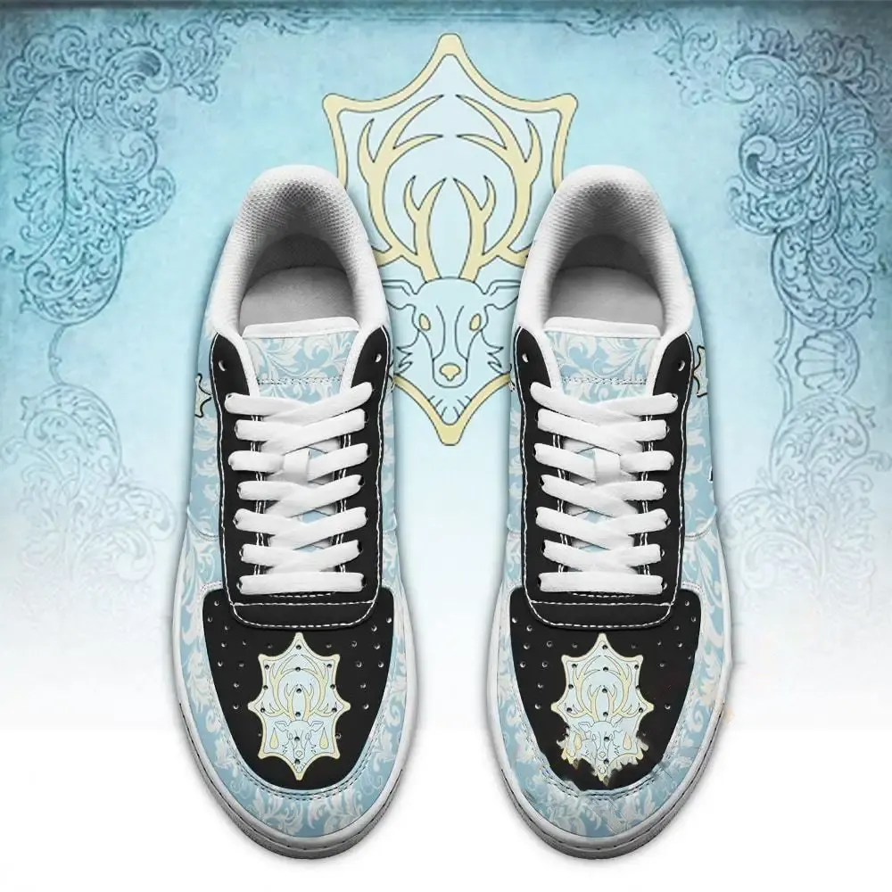 Black Clover Magic Knights Squad Azure Deer Anime Nike Air Force Shoes