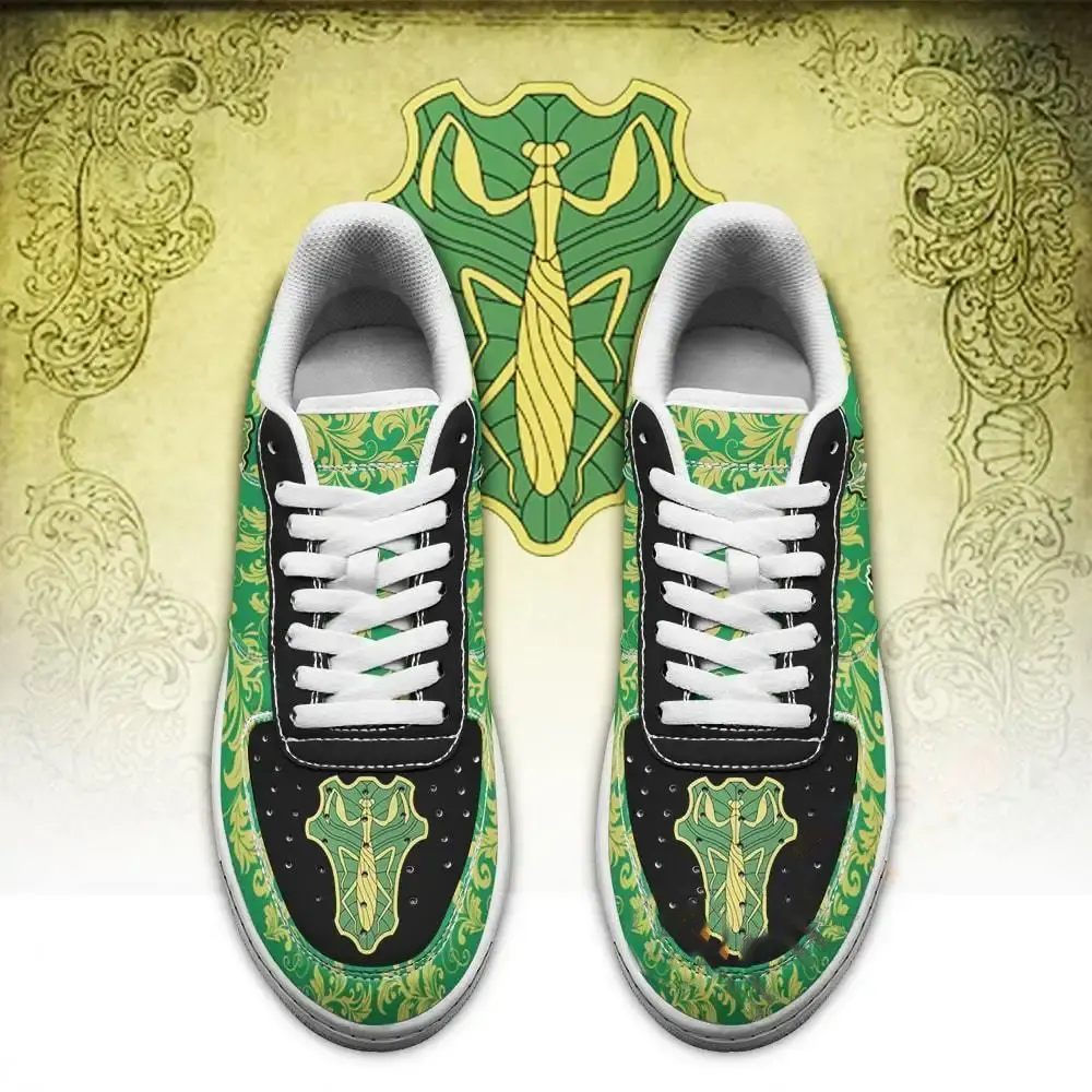Black Clover Magic Knights Squad Green Mantis Anime Amazon Nike Air Force Shoes