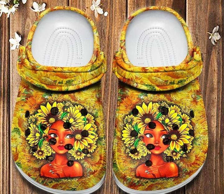 Black Girl Proud Crocs Clog Shoes