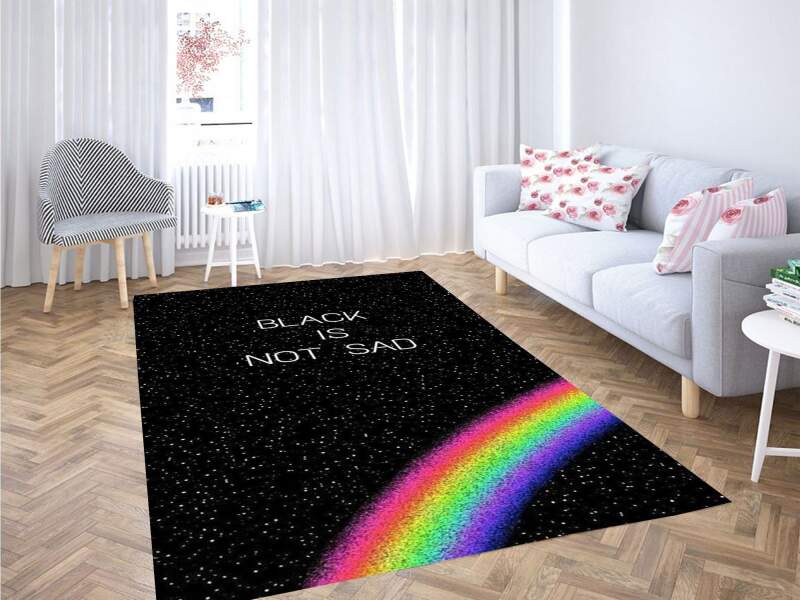 Black Is Not Sad Carpet Rug