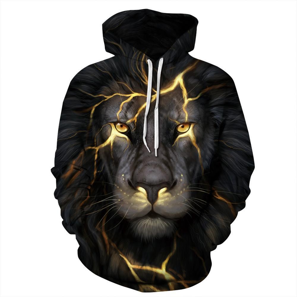 Black Lion Epic Animals Hoodie 3D