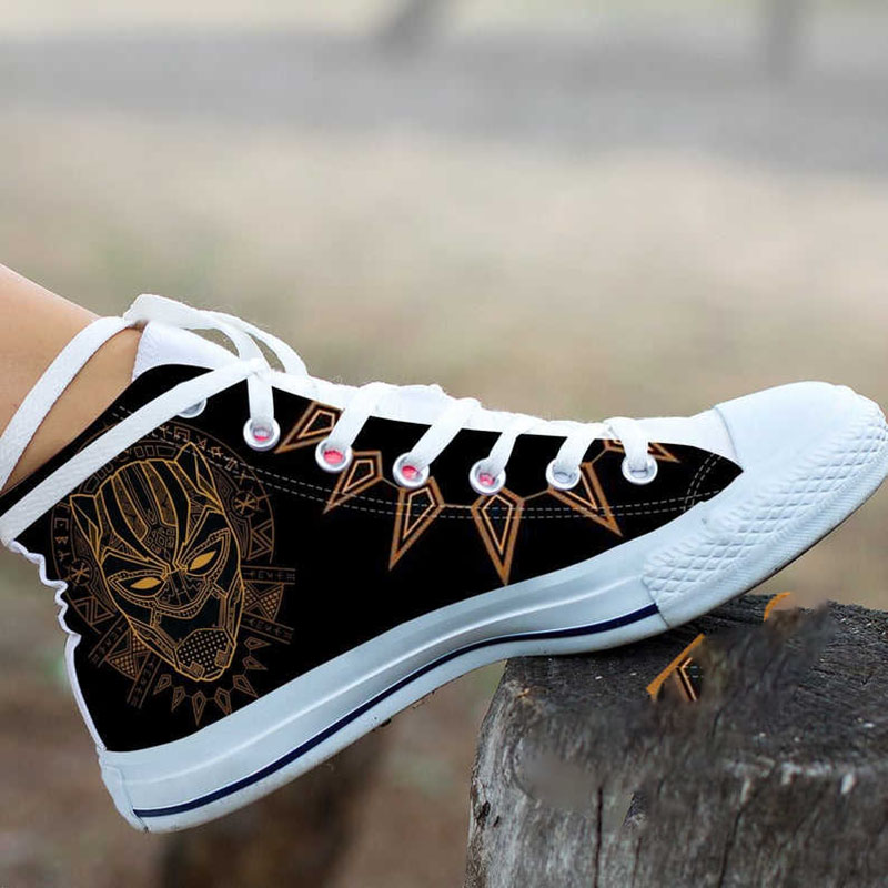 Black Panther Chadwick Boseman Music High Top Shoes 6 Black Panther Chadwick Boseman Music High Top Shoes
