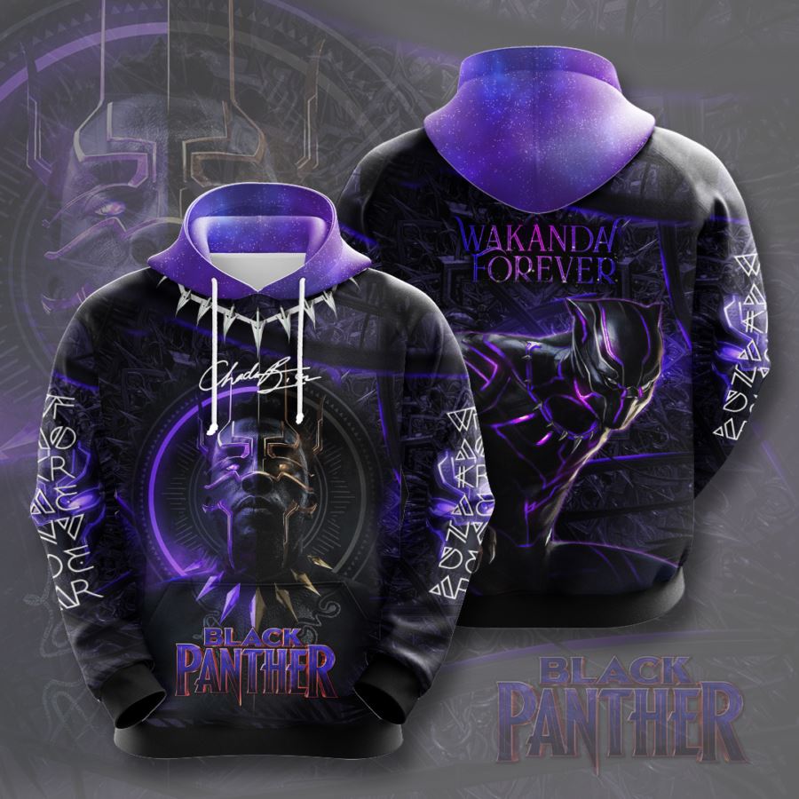 Black Panther Custom Hoodie 3D 4 Black Panther Custom Hoodie 3D