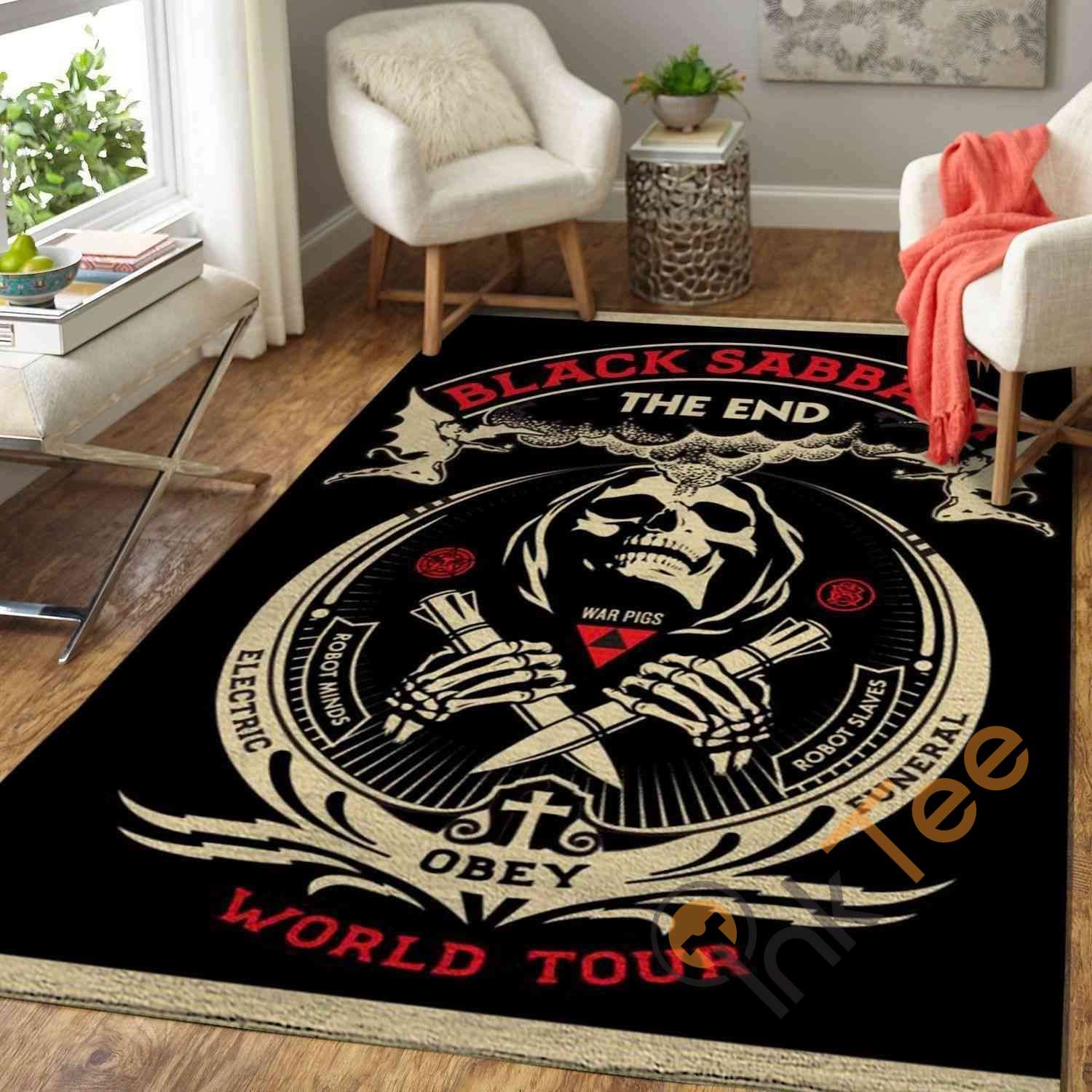 Black Sabbath Area Rug 1 Black Sabbath Area Rug