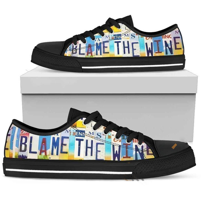 Blame The Wine Low Top Shoes 6 Blame The Wine Low Top Shoes