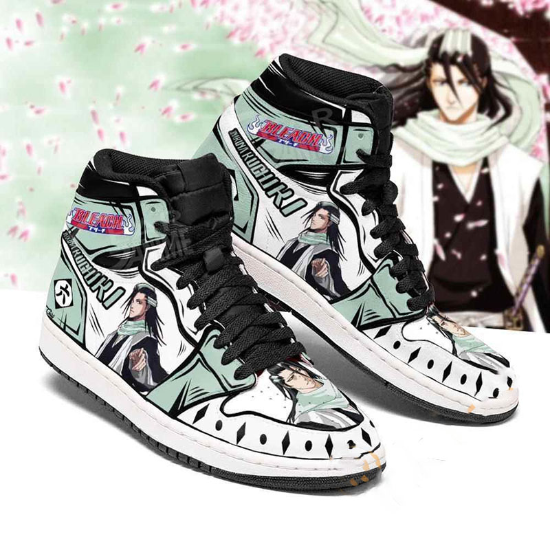 Bleach Byakuya Bleach Sneakers Anime Air Jordan Shoes