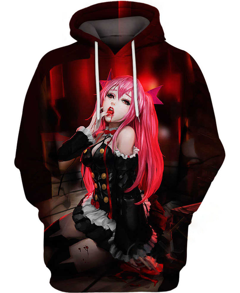 Blood-sucking Girl Hoodie 3D
