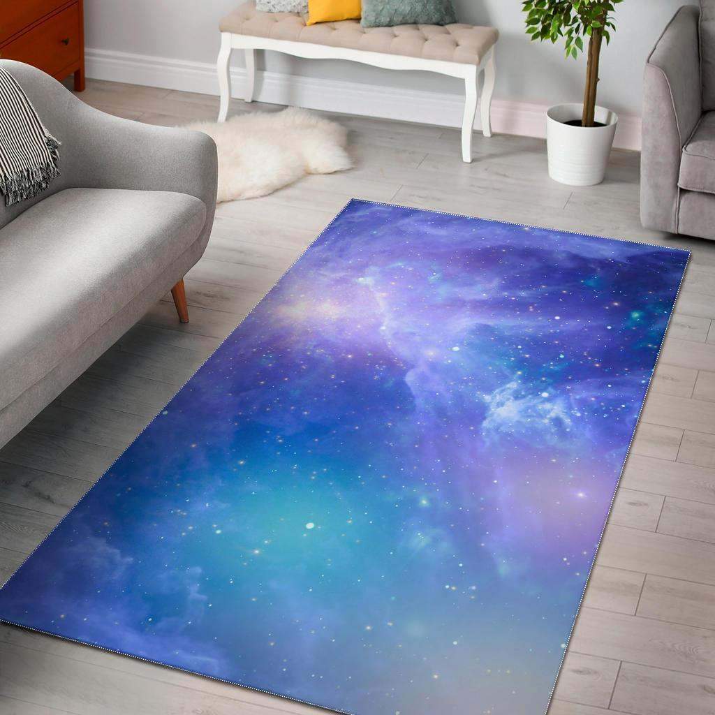 Galaxy Blue And Violet Light Nebula Star Limited Edition Rug