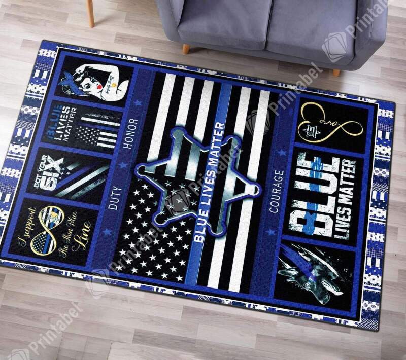 Blue Lives Matter V99h9 Limited Edition Rug