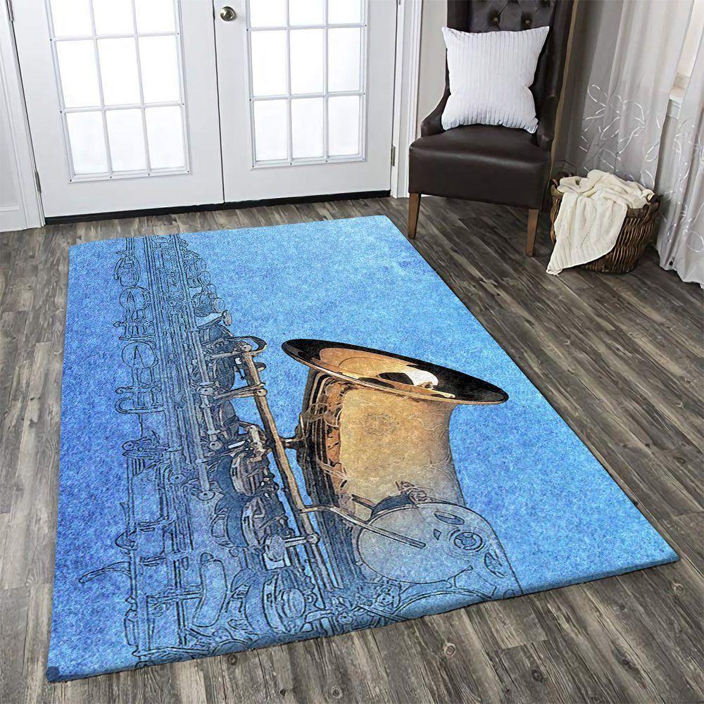 Blue Saxophone Limited Edition Rug 4 Blue Saxophone Limited Edition Rug