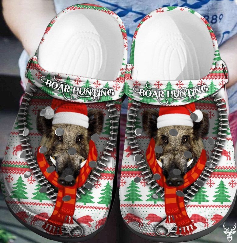Boar Hunting Christmas Crocs Clog Shoes 2 Boar Hunting Christmas Crocs Clog Shoes