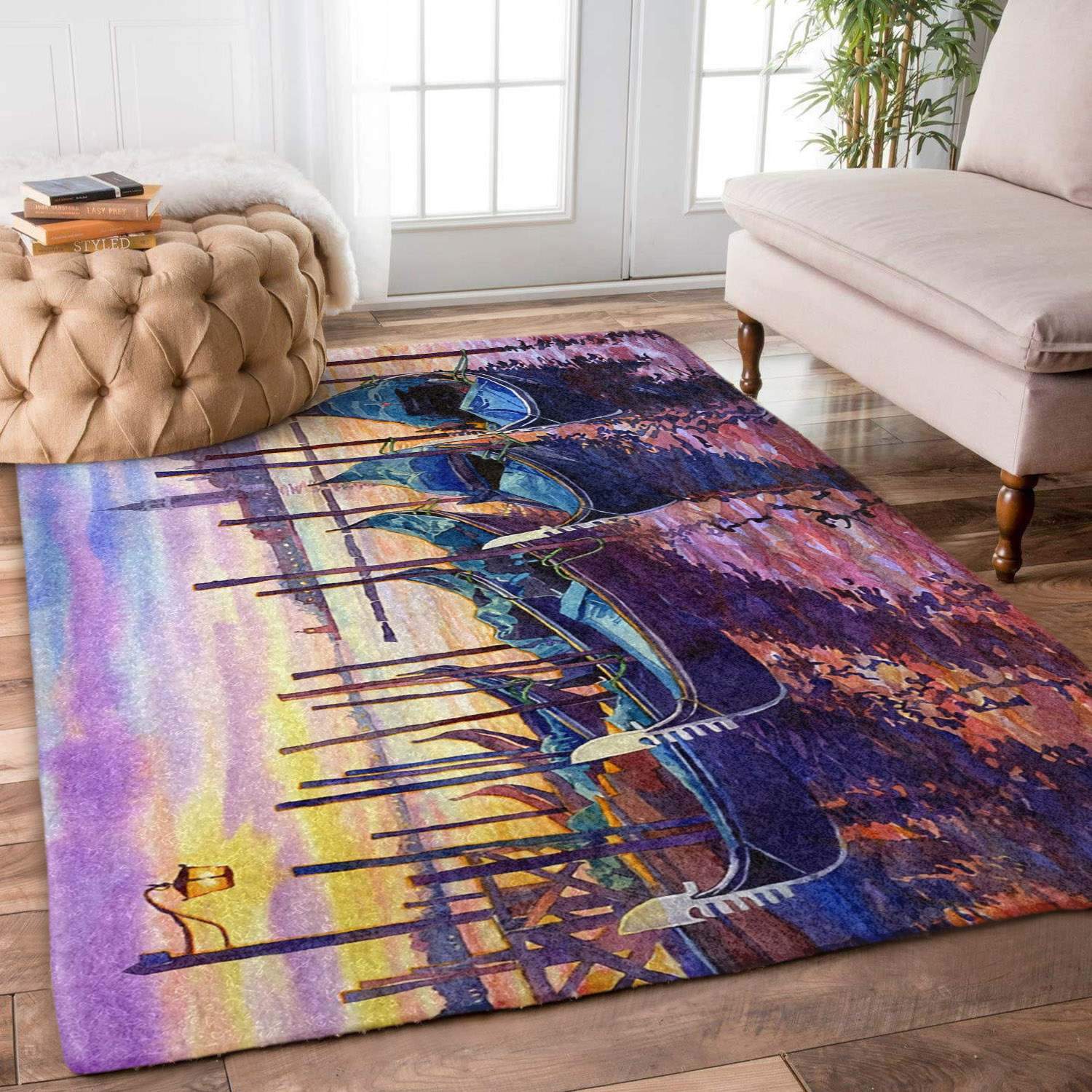 Sunset Gondola Boat Pride Limited Edition Rug