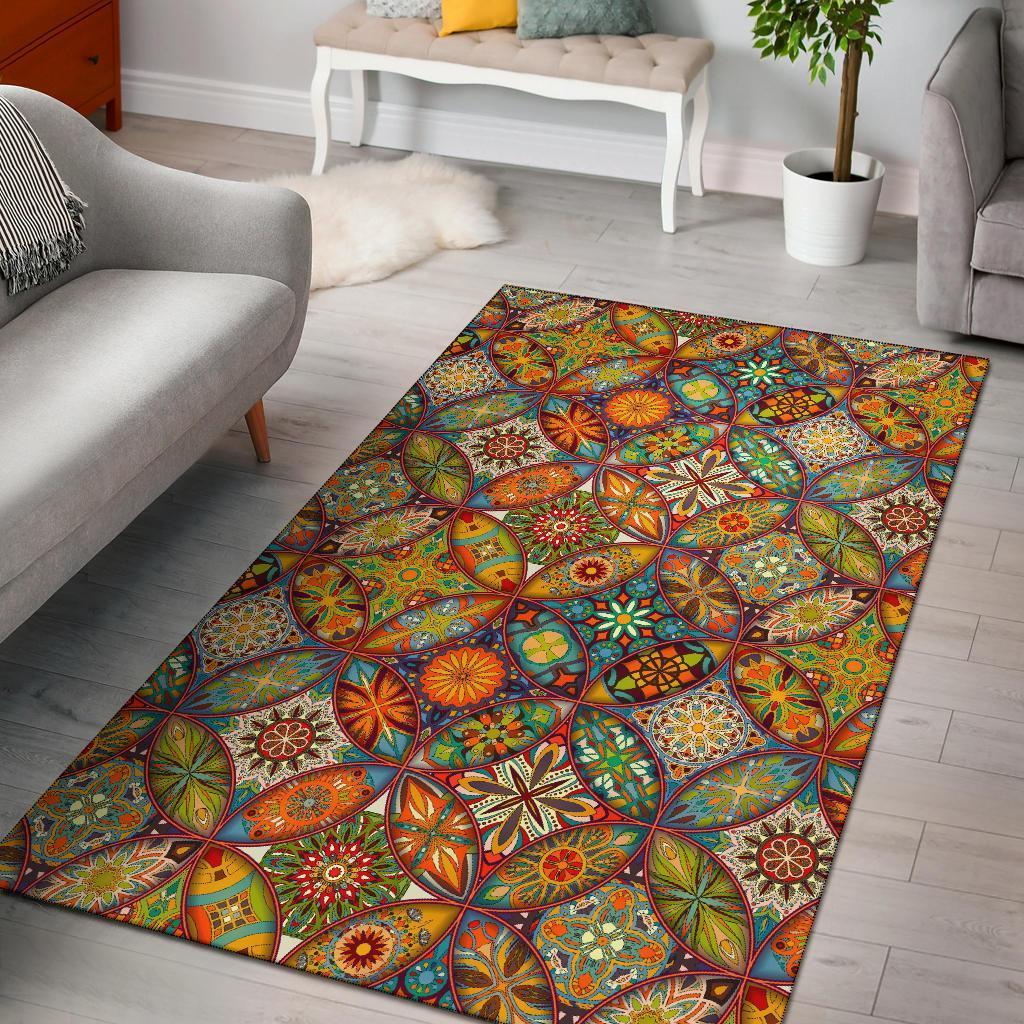 Bohemian Patchwork Print Pattern Area Limited Edition Rug 10 Bohemian Patchwork Print Pattern Area Limited Edition Rug