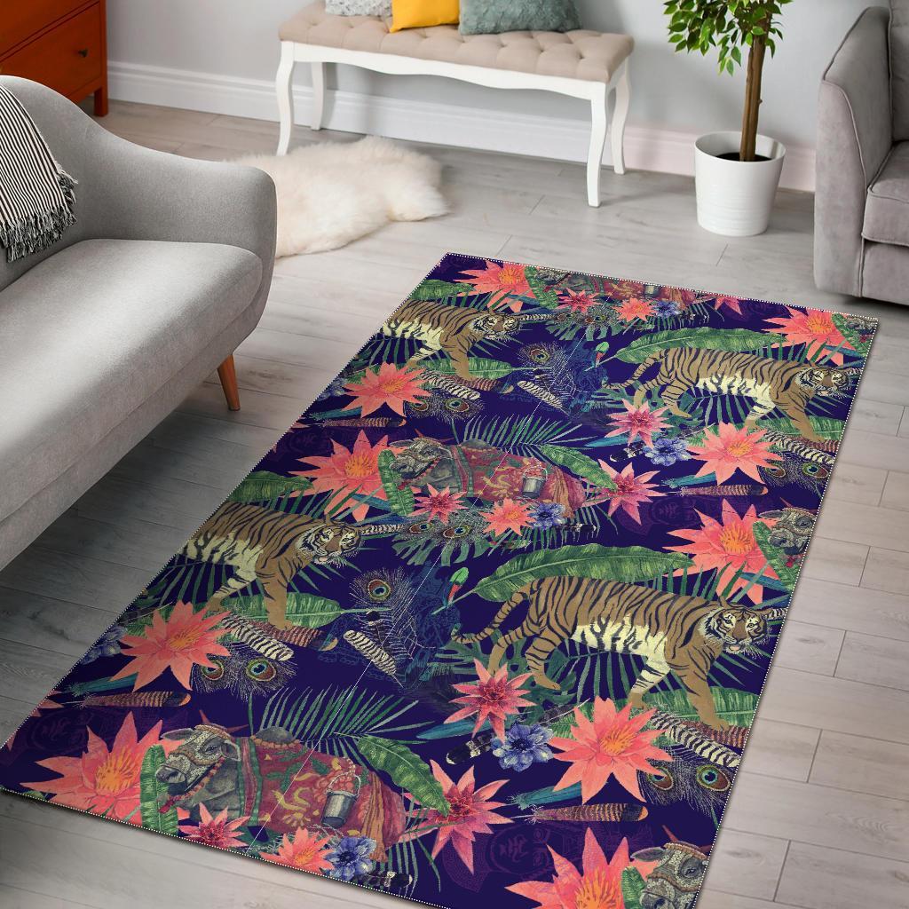 Bohemian Tiger Pattern Print Area Limited Edition Rug 4 Bohemian Tiger Pattern Print Area Limited Edition Rug