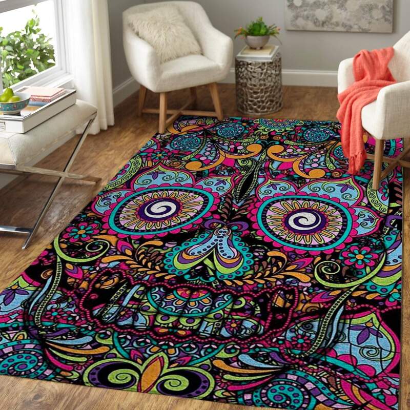 Boho Detailed Skull Limited Edition Rug