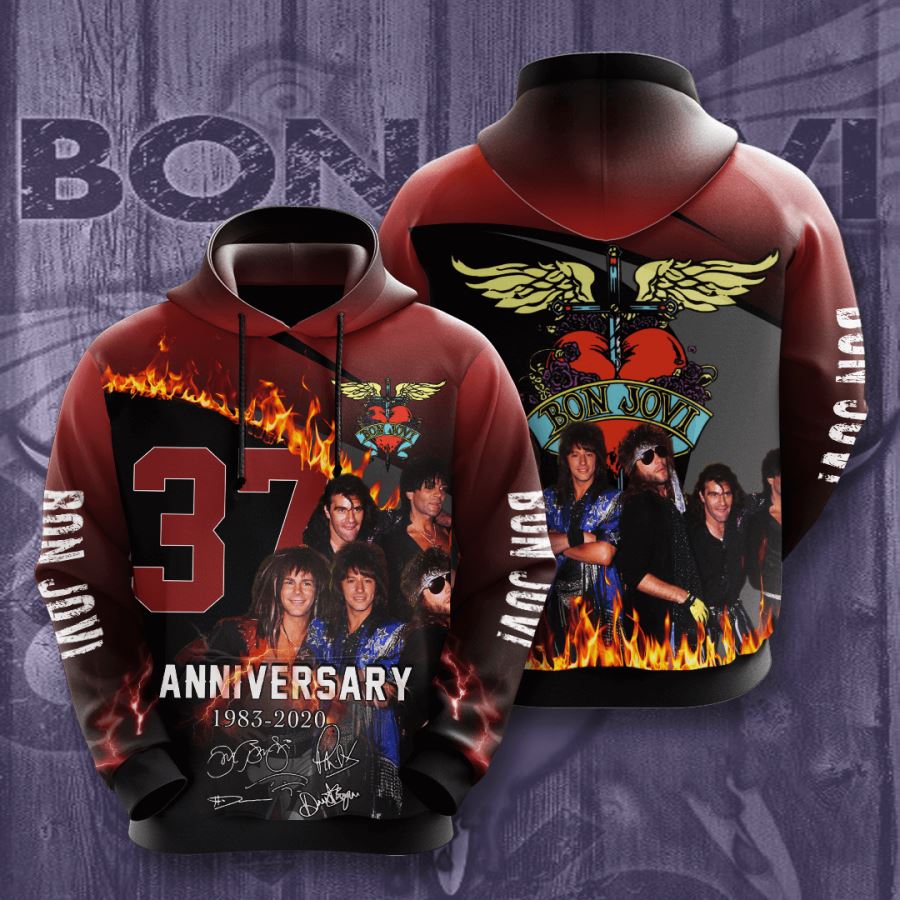 Bon Jovi Custom Hoodie 3D