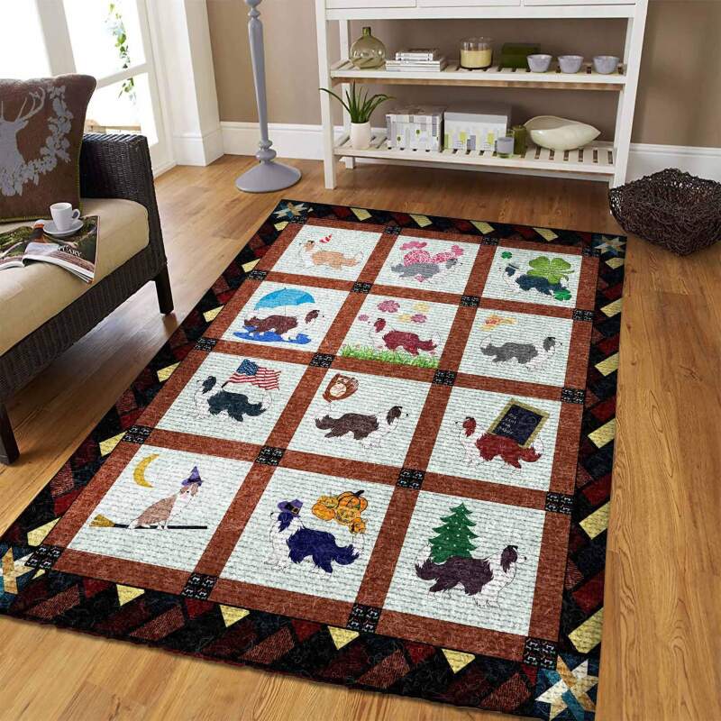 Border Collie Limited Edition Rug 5 Border Collie Limited Edition Rug