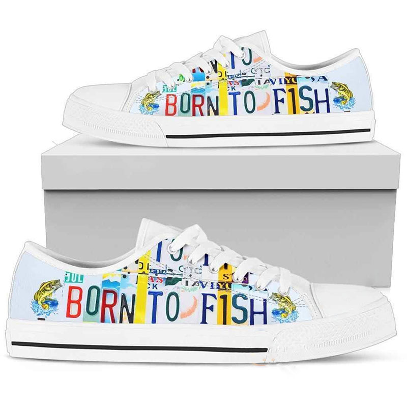 Born To Fish Low Top Shoes