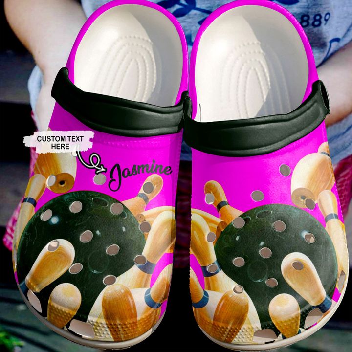 Bowling Personalized Love Crocs Clog Shoes 12 Bowling Personalized Love Crocs Clog Shoes