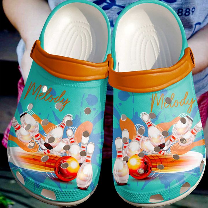 Bowling Personalized Love Crocs Clog Shoes