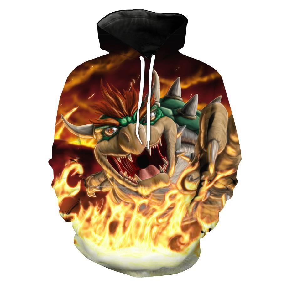 Bowser Mario Bowser Hoodie 3D