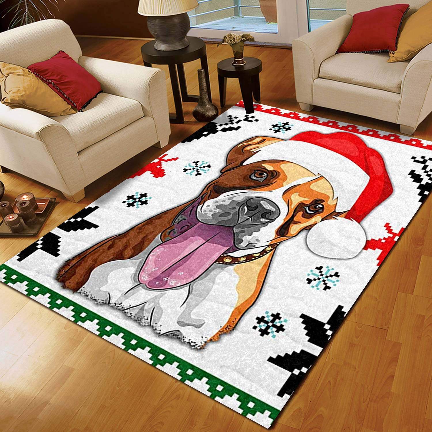 Boxer Christmas Limited Edition Rug 1 Boxer Christmas Limited Edition Rug