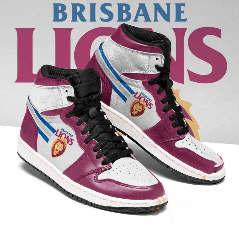 Brisbane Lions Afl Custom Air Jordan Shoes