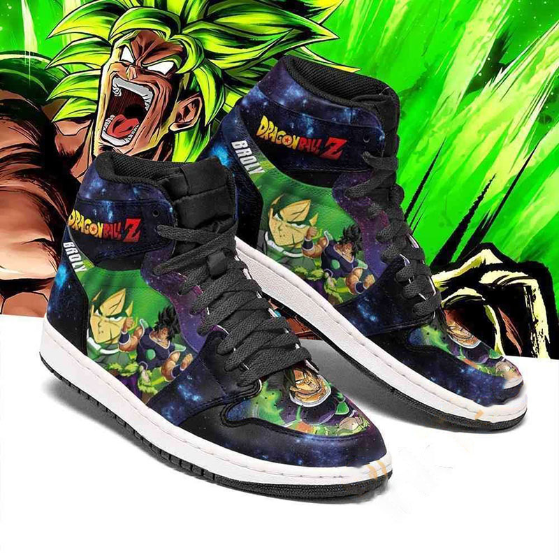 Broly Galaxy Dragon Ball Z Sneakers Anime Air Jordan Shoes