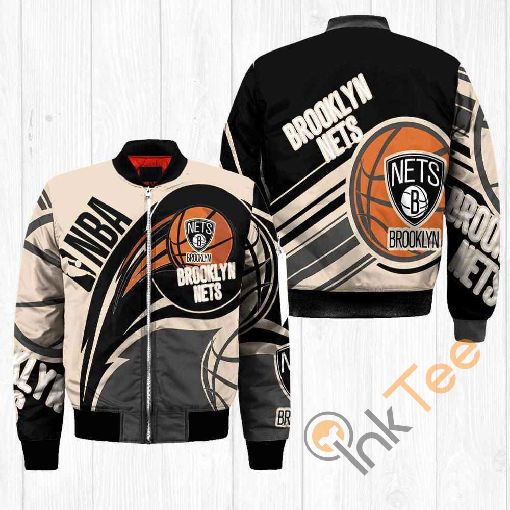 Brooklyn Nets NBA Balls Apparel Best Christmas Gift For Fans Bomber Jacket