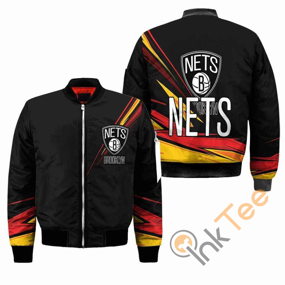 Brooklyn Nets NBA Black Apparel Best Christmas Gift For Fans Bomber Jacket