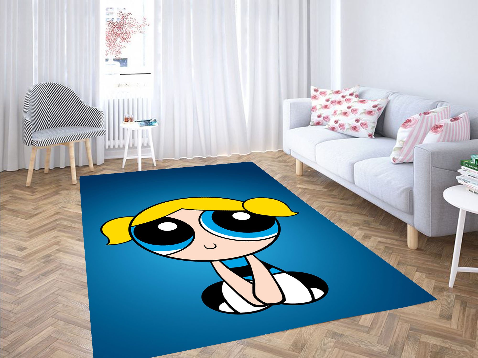 Bubbles Powerpuff Girls Carpet Rug