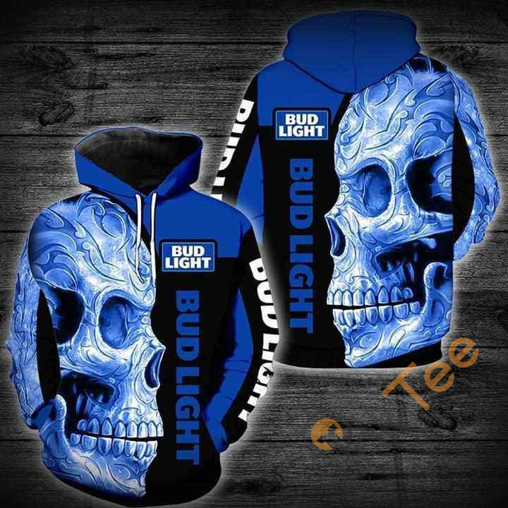 Bud Light Skull Hoodie 3d